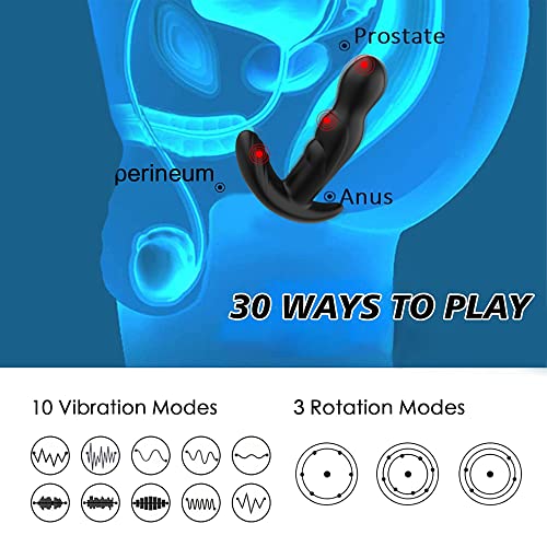 360-Rotating-Anal-Vibrator-Prostate-Massager-Anal-Butt-Plug-with-Ergonomic-Design-and-30-Powerful-Stimulation-Patterns-for-BeginnerAdvanced-Player-Anal-Sex-Toys-for-Men-Women-and-Couples-0-1