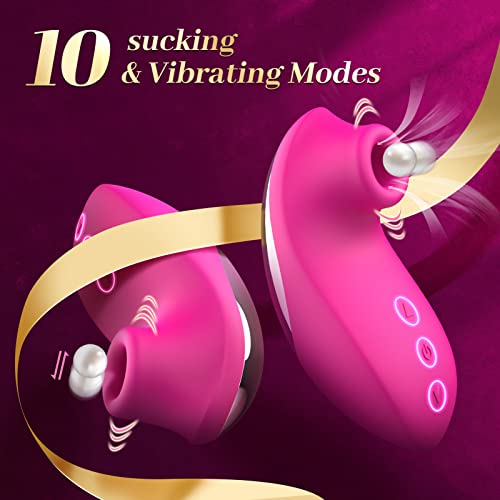 Adult-Sex-Toys-Vibrator-for-Women-2in1-Vibrating-Sucking-G-Spot-Vibrators-Nipples-Clitoral-Stimulator-Dildo-with-10-Modes-Vibrating-Massager-for-Woman-Sex-Machine-for-Female-Adults-Couples-0-0