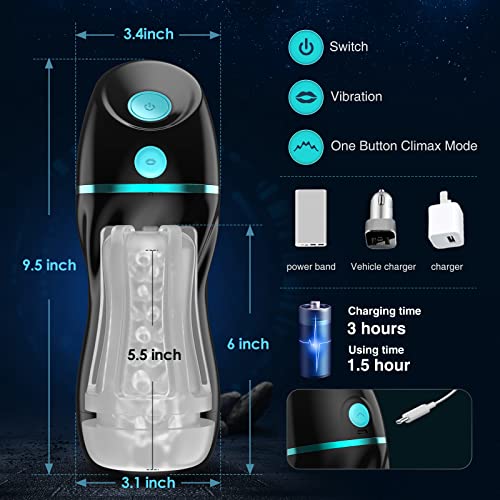 Automatic-Sucking-Male-Masturbators-Upgraded-7-Vibration-Suction-Hands-Free-Pocket-Pussy-Male-Stroker-with-3D-Realistic-Textured-Blowjob-Toy-Mens-Masturbators-Adult-Male-Sex-Toys-for-Men-Black-0-3