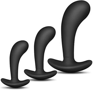 Butt Plug Trainer Kit for Comfortable Long Term Wear Pack of 3 Silicone Anal Plugs Training Set with Flared Base Prostate Sex Toys for Beginners Advanced Users 0 Butt Plug Trainer Kit for Comfortable Long-Term Wear, Pack of 3 Silicone Anal Plugs Training Set with Flared Base Prostate Sex Toys for Beginners Advanced Users