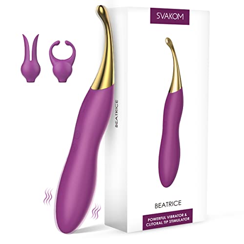 Clitoral Vibrator Sex Toys for Women SVAKOM Female Squirting Vibrators Clit G Spot Dildo Nipple Stimulator High Frequency Personal Massager Wand Adult Sensory Toy 2 Silicone Heads 0 Clitoral Vibrator Sex Toys for Women - SVAKOM Female Squirting Vibrators Clit G-Spot Dildo Nipple Stimulator- High Frequency Personal Massager Wand Adult Sensory Toy 2 Silicone Heads
