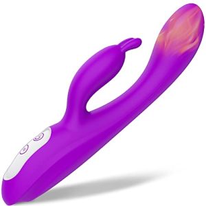 G Spot Rabbit Vibrator with Heating Function Rose Sex Toys for Clitoris G spot StimulationWaterproof Dildo Vibrator with 9 Powerful Vibrations Dual Motor Stimulator for Women or Couple FunPurple 0 G Spot Rabbit Vibrator with Heating Function, Rose Sex Toys for Clitoris G-spot Stimulation,Waterproof Dildo Vibrator with 9 Powerful Vibrations Dual Motor Stimulator for Women or Couple Fun(Purple)