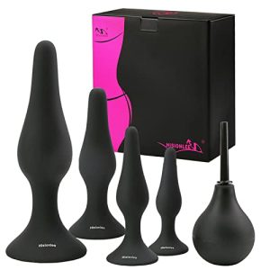 Hisionlee Sex Toys 4PCS Butt Anal Plug Set Silicone Anal Butt Plug Adult Sexy Toys for WomenMen and Beginners Black 0 Hisionlee Sex Toys 4PCS Butt Anal Plug Set Silicone Anal Butt Plug Adult Sexy Toys for Women,Men and Beginners (Black)