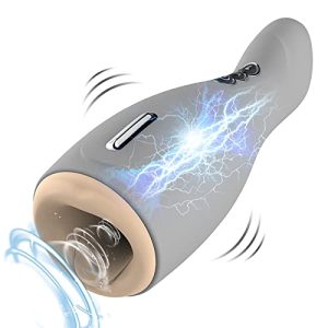 IEBEAUTI Oral Like 2 in 1 Automatic Male Masturbators Cup Heating Vibrating Electric Pocket Pussy Warming Hands Free Masturbator Blowjob Stroker Adult Sex Toys for Men FJ02 Gray 0 IEBEAUTI Oral-Like 2 in 1 Automatic Male Masturbators Cup, Heating-Vibrating Electric Pocket Pussy, Warming Hands Free Masturbator, Blowjob Stroker Adult Sex Toys for Men (FJ02-Gray)