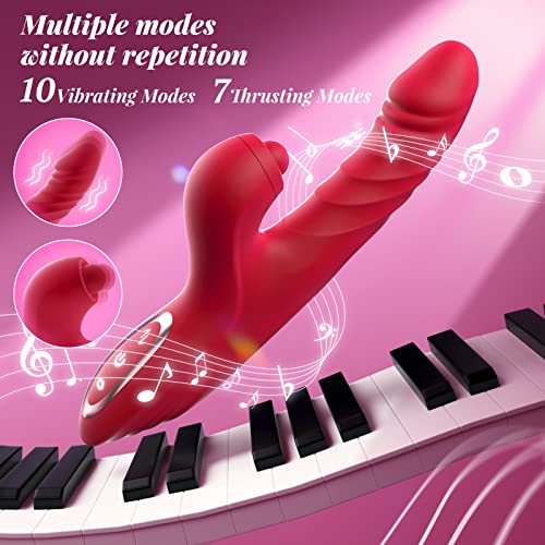 Rabbit-Vibrator-Thrusting-Dildo-for-Women-Sex-Toys-Thrusting-Vibrator-Clitoral-Stimulator-with-10-Vibration-7-Thrust-Mode-with-Licking-G-Spot-Vibrators-Adult-Sex-Toy-for-Women-and-Couple-Pleasure-0-0
