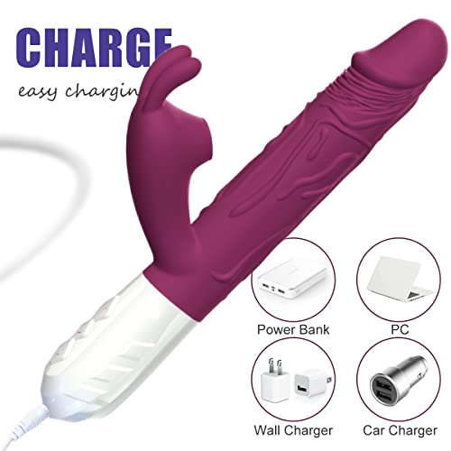 Realistic-Rabbit-Vibrator-Dildo-for-Women-Vaginal-Health-G-Spot-Vibrator-with-Bunny-Ears-7-VibrationsWaterproof-Clitoral-Stimulator-for-Beginners-Heated-Rechargeable-Adult-Sex-Toys-0-3