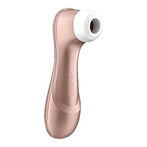 Satisfyer Pro 2 Air Pulse Clitoris Stimulator Non Contact Clitoral Sucking Pressure Wave Technology Waterproof Rechargeable Rose Gold 0 Pro 2 Air-Pulse Clitoris Stimulator - Non-Contact Clitoral Sucking Pressure-Wave Technology, Waterproof, Rechargeable (Rose Gold)
