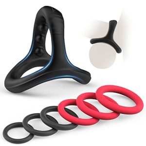 Silicone Penis Rings Set with 7 Different Sizes Cock Rings for Erection Enhancing Long Lasting Stronger Men Sex Toy Strechy Adult Sex Toys for Men or Couple 0 Silicone Penis Rings Set with 7 Different Sizes Cock Rings for Erection Enhancing, Long Lasting Stronger Men Sex Toy, Strechy Adult Sex Toys for Men or Couple