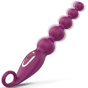 Vibrating Anal Beads Butt Plug Graduated Design Silicone Anal Vibrator with 7 Vibration Modes Rechargeable Waterproof Toys for Adults 0 Vibrating Anal Beads Butt Plug, Graduated Design Silicone Anal Vibrator with 7 Vibration Modes Rechargeable Waterproof Toys for Adults