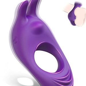 Vibrating Cock Ring with Rabbit Design Rechargeable Penis Ring Vibrator with 9 Vibration Modes TIVINO Silicone Male Sex Toy for Man and Couple Play 0 Vibrating Cock Ring with Rabbit Design, Rechargeable Penis Ring Vibrator with 9 Vibration Modes, TIVINO Silicone Male Sex Toy for Man and Couple Play