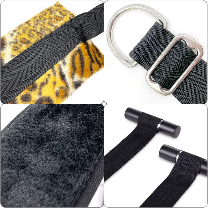 BDSM-Leopard-Print-Over-The-Door-Sex-SwingDoor-Swing-with-Padded-seatLeg-SupportsAdjustable-Straps-Holds-up-to-330-poundsBondage-Restraint-Toy-for-Adult-Couples-Easy-to-Install-0-1