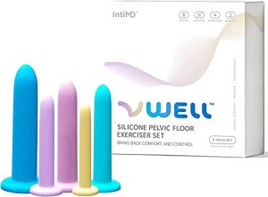 Silicone Pelvic Floor Muscle Dilator Exerciser Trainer Set by VWELL Complete 5 Kit System 0 Silicone Pelvic Floor Muscle Dilator Exerciser Trainer Set (Complete 5 Kit System)