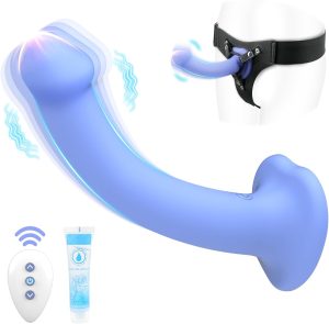 61ajNTJt7CL. AC SL1500 Strap-on Dildo Adult Sex Toy for Women, Soft Realistic Adjustable Silicone Dildos with Strong Suction Cup for Hands-Free