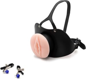 61d5eNCFHrL. AC SL1500 Oral Sex Mouth Gag,Large Model PU Leather Locked Blow & Jobs Mouth Gags & Muzzles (Black, Large)