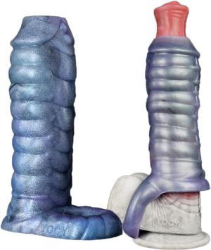 719lZKJcHHL. AC SL1500 5.9" Silicone Dragon Penis Sleeve Male Penis Enlargement Sleeve, Penis Enlarger Sleeve with Cock Ring, Realistic Penis Sheath