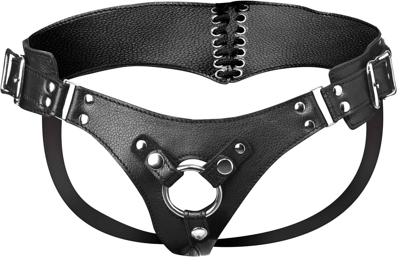 Strap U Bodice Corset Style Strap On Harness for Women, Men and Adult Couples, Fully Adjustable Waist, Vegan Friendly