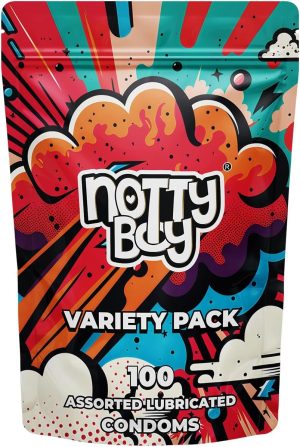 71NZtQM1lnL. AC SL1500 NottyBoy Condoms 100 Pack Variety Combo - 4IN1, Ultra Ribbed, Super Dotted, Contoured, Ultra Thin, Snug Fit, Extra Lubricated,