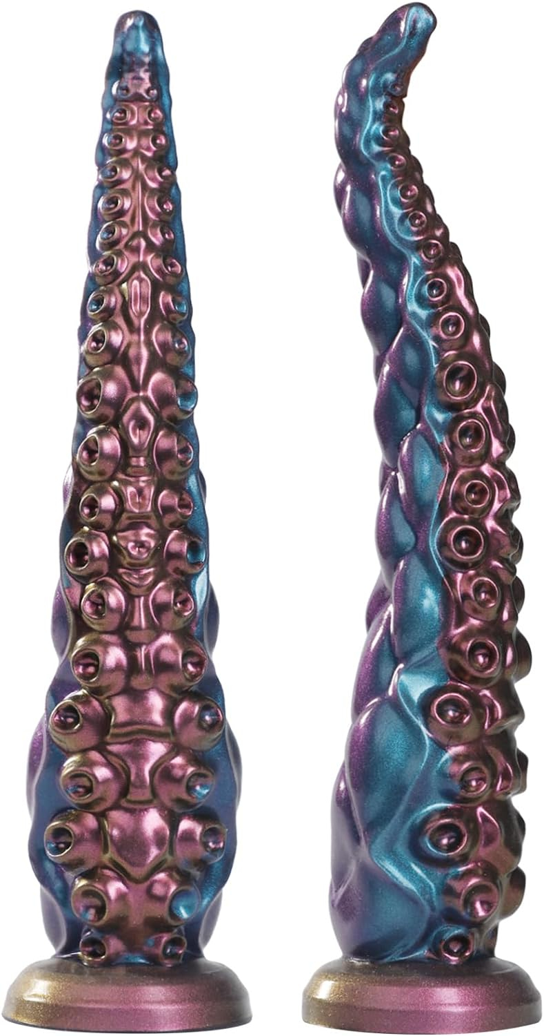 Anal Tentacle Dildo Adult Sex Toys - 10.6" Huge Monster Long Dildo Anal Plug for U & G-spot, Anal Toys with Strong Suction Cup,