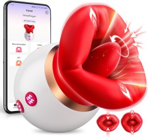 71WzxwwkBtL. AC SL1500 Vibrator Adult Sex Toys for Women - 3IN1 Mouth-Shaped Sucking Vibrator, 10 Tongue Licking 3 Sucking Nipples Anal Clit Sucker